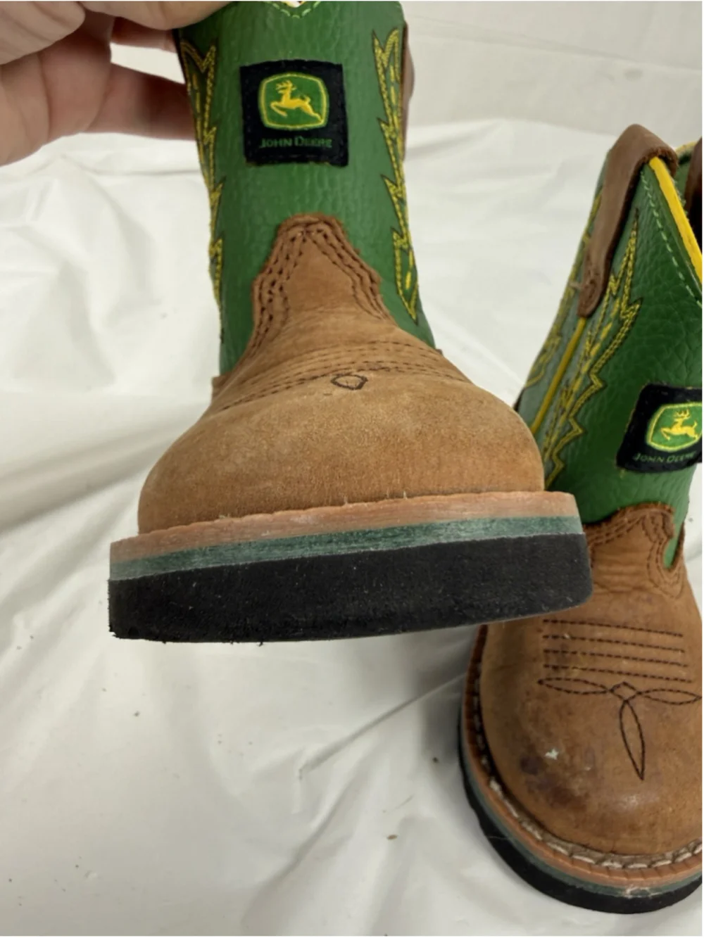 Toddler John Deere Boots Size 4 excellent condidtion